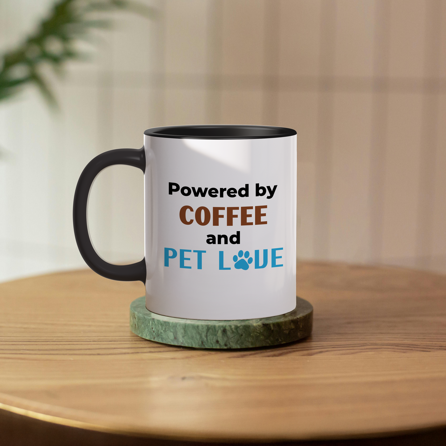 Mug coffee and pet love