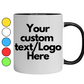 Custom Mugs 11 oz (Only Back of the Mug) 