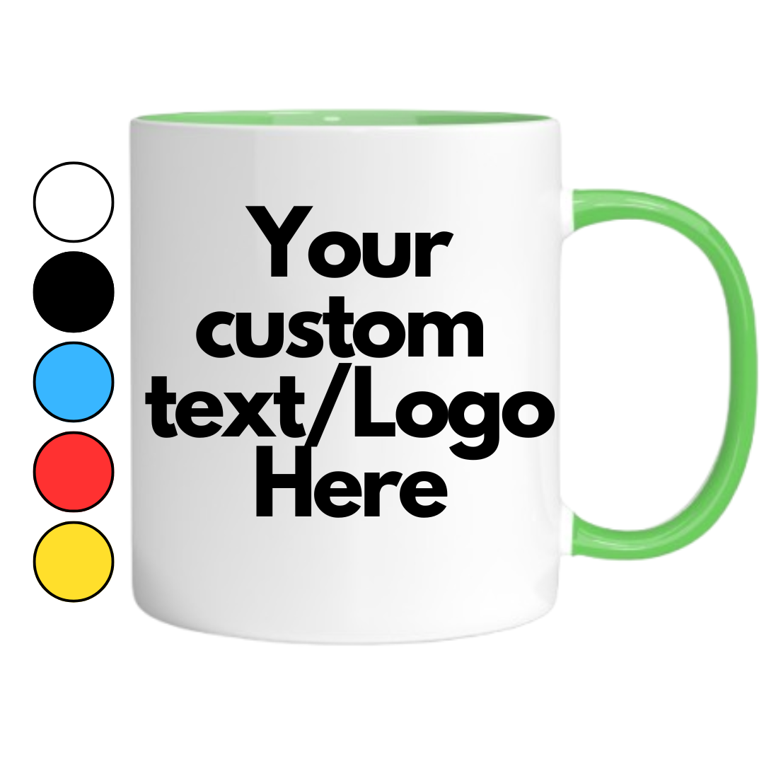 Custom Mugs 11 oz (Only Back of the Mug) 