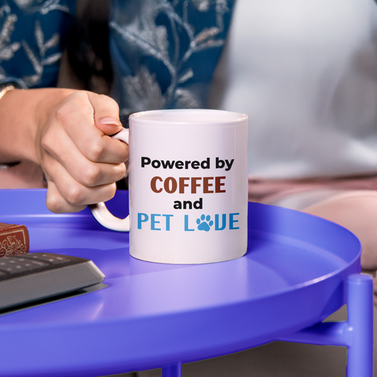 Mug coffee and pet love