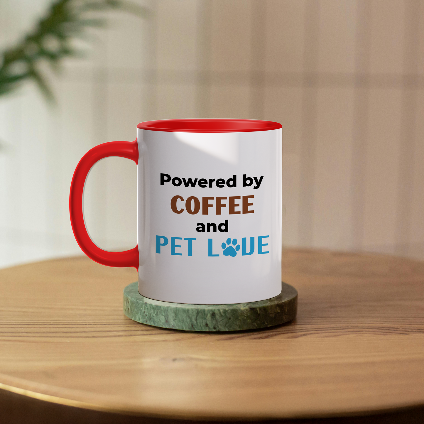 Mug coffee and pet love