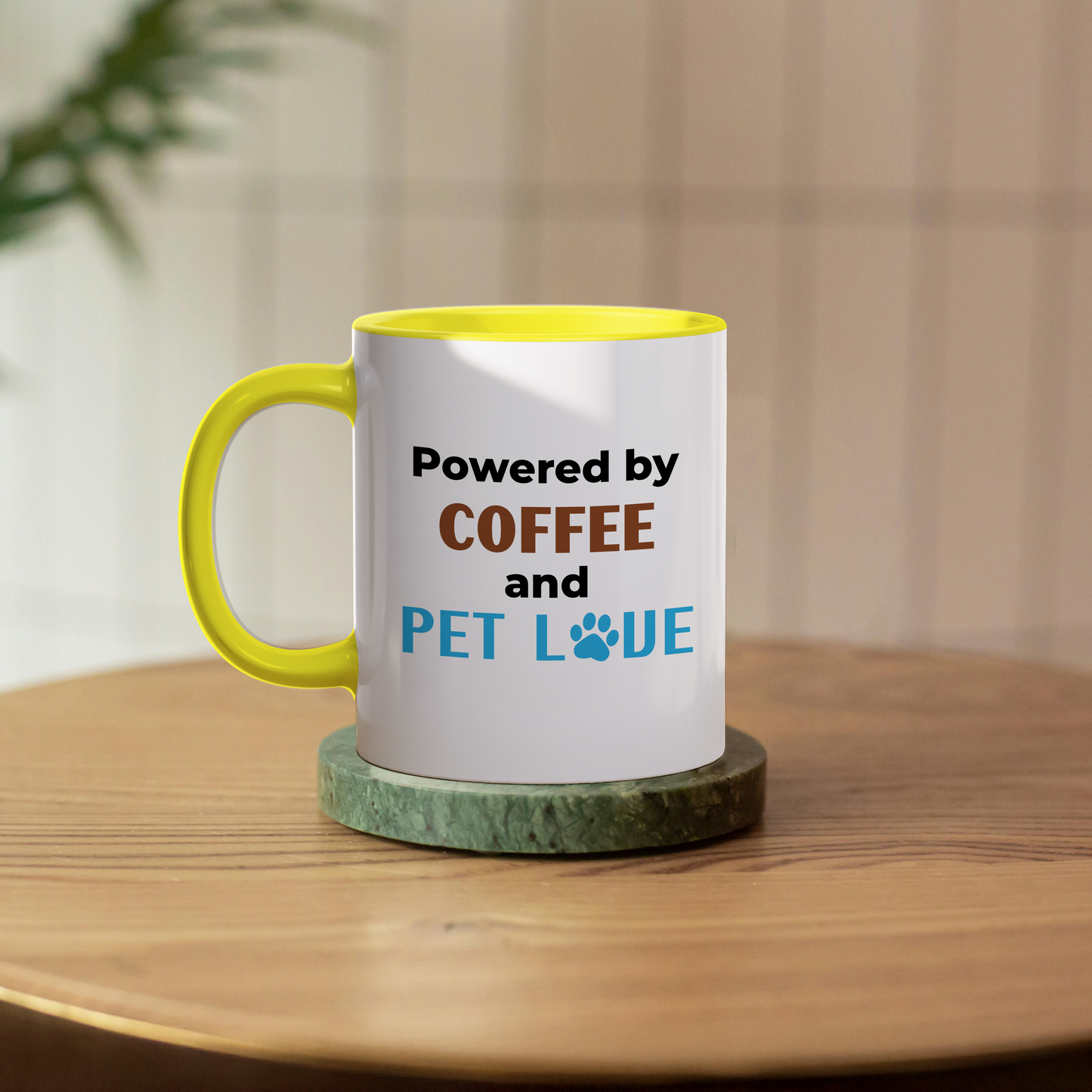 Mug coffee and pet love